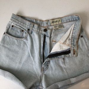Eddie Bauer high waist cut off jean shorts